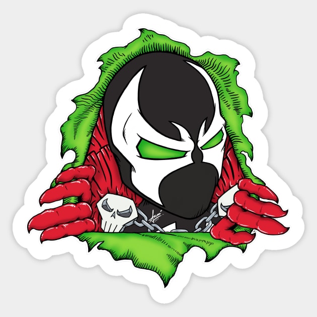 Spawn Sticker by MFz Studioz